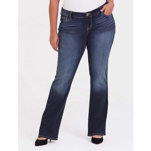 TORRID Relaxed Bootcut Jeans Stretch Dark Wash Women’s Size 14R